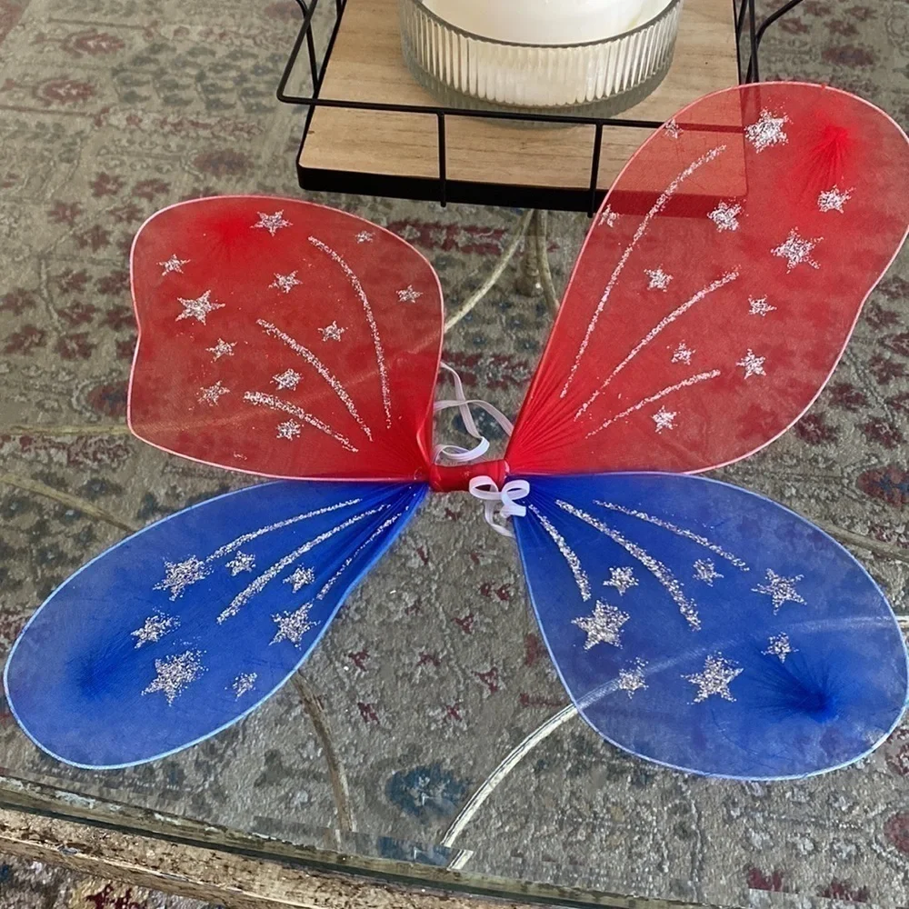 Disney Sequin USA AMERICA Stars & Stripes Ears & Patriotic Wings